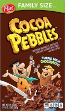 Post Cocoa Pebbles Cereal  Family Size 19.5oz 552g